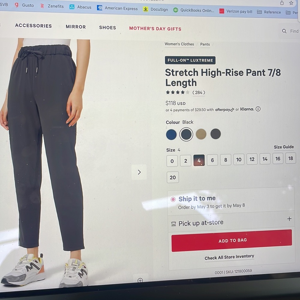 Lululemon Stretch Luxtreme Pant 7/8